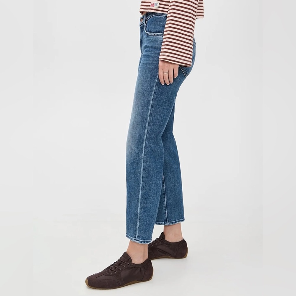 BNWT Divided Women's High-Rise Straight Leg Ankle Jeans in Light Blue Denim - 2 - Picture 2 of 2